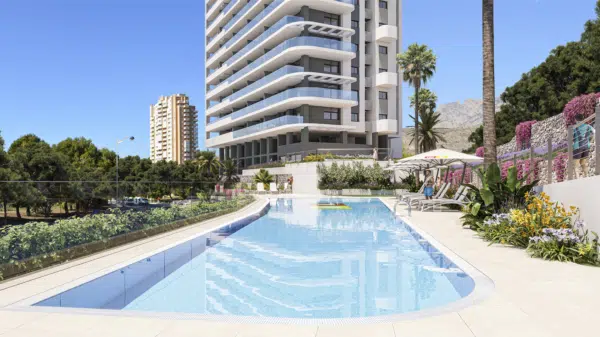 Apartament z 2 sypialniami w Benidorm