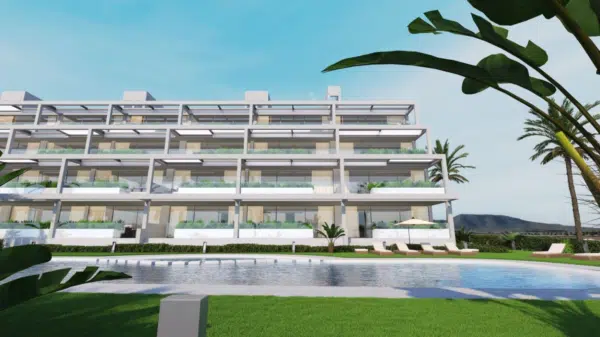 Apartament z 2 sypialniami w Mar de Cristal