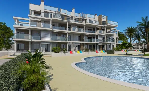 Apartament z 3 sypialniami w Dénia